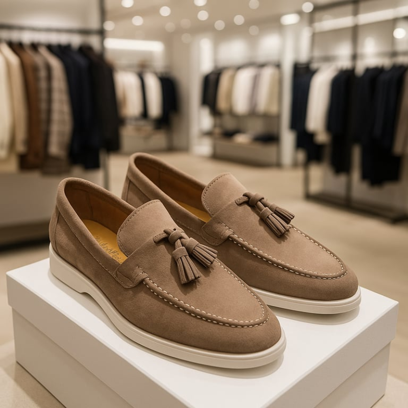 Laurence | Men's Suede Tassel Loafers