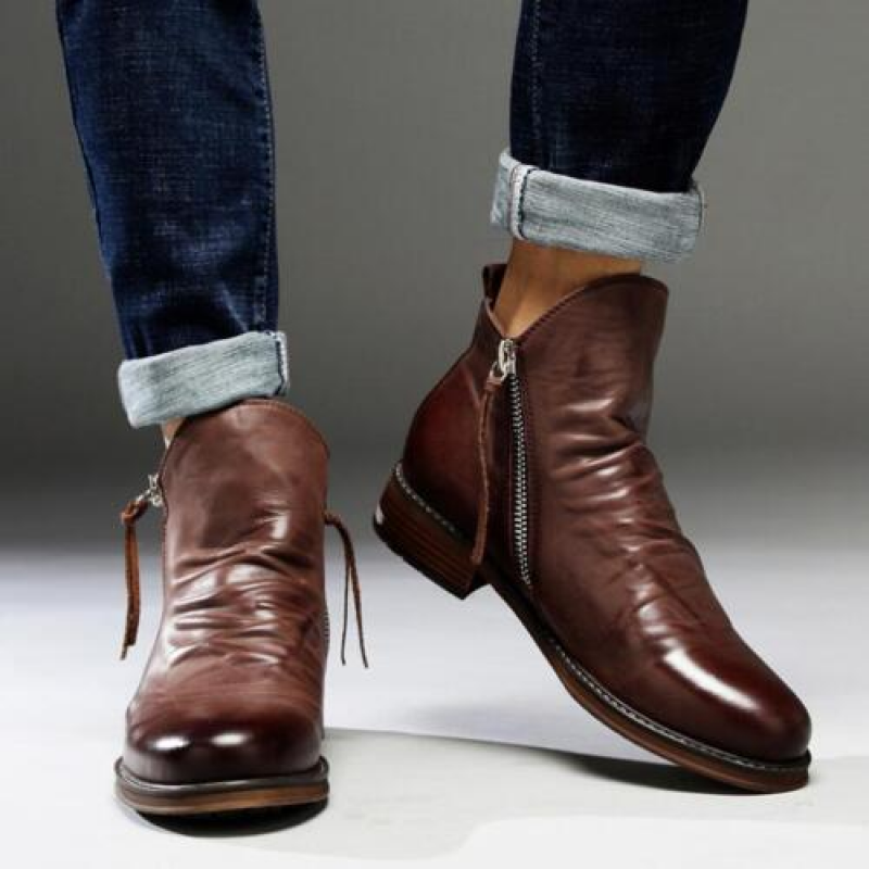 Wyatt Leather Ankle Booties